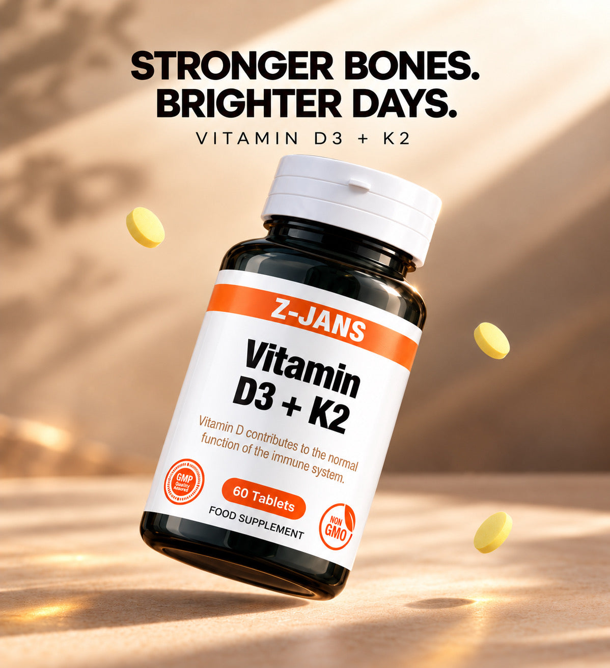 Vitamin D3 + K2